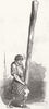 ATHLETICS. Throwing the Cahher 1847 old antique vintage print picture