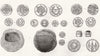 BURMA. Burmese and Thai coins 1881 old antique vintage print picture