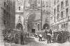 RHÔNE. Storing Flour in the church of St Nizier, Lyons 1870 old antique print