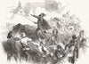 GERMANY.Riots at Dresden-Barricade Grosse Frauen Strasse Attacked Neumarkt 1849