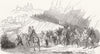 PORTRAITS. Spanish villagers Retreating 1844 old antique vintage print picture