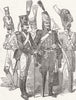 MILITARIA. Old soldiers of the empire 1852 antique vintage print picture