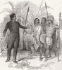 HAWAII. Kamehameha, King of the Hawaii, in Council 1844 old antique print