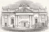 IRELAND. The music hall, Dublin 1844 old antique vintage print picture