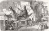 ARTISTS. Chinese artists 1859 old antique vintage print picture