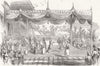 INDIA. Reception Maharaja of Travancore, better Queen Victoria 1852 old print