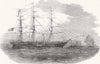 LIVERPOOL. Boarding of 3rd Regiment Lancashire Militia, for Gibraltar 1855