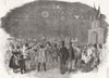 AUSTRIA. Return of the emperor of Austria to Vienna 1852 old antique print