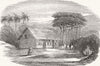 PACIFIC OCEAN. Church, at Pitcairn's Island 1852 old antique print picture