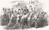 FRANCE. The President Louis Napoleon on the Boulevard de La Madeleine 1849