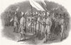 ROME. Torchlight procession at Rome 1849 old antique vintage print picture