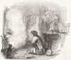 FAMILY. No Caption 1844 old antique vintage print picture