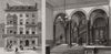 The Scottish Conservative Club at Edinburgh: exterior, entrance hall 1884