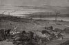 Runcorn & Widnes on the Mersey & the railway viaduct from Halton, Cheshire 1883
