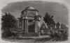 The Burns Centenary. The Burns Mausoleum, Dumfries. Scotland 1859 old print