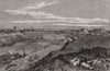 The works at Latchford near Warrington. Cheshire 1889 old antique print