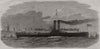 The Liverpool and Birkenhead new ferry steamer Cheshire 1863 old antique print