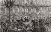 The Prince & Princess Of Wales at Manchester: passing up Market Street 1887