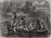 American Civil War: Confederates trapping boat's crew of the Potomac fleet 1861