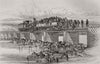 The first railway engine crossing the Vaal River in South Africa 1890 print