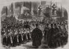Annual festival of charity children in St. Paul's Cathedral, London 1866 print