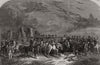 The Amesbury Coursing Meeting prize picture. Wiltshire 1847 old antique print