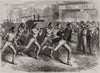 Constantinople (Istanbul) firemen. Turkey 1870 old antique print picture
