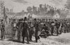 Inspection of volunteer Medical Staff Corps in Lambeth Palace grounds 1887