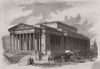 St. George's Hall, Liverpool - principal front 1851 old antique print picture