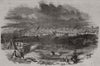 View of Liverpool 1843 old antique vintage print picture