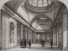 The New Exchange, Manchester & Interior. Lancashire 1849 old antique print