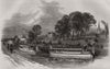 The state Barge on the Bridgewater Canal. Italy 1851 old antique print picture