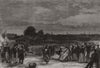 Whitsuntide festival of work people at Norwich. Norfolk 1869 old antique print