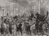 The war: reception of the King of Prussia in Berlin. Germany 1870 old print