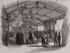 Reception of Queen Victoria on the pier at Fleetwood. Lancashire 1847 print