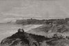 Scarborough: view from the north. Yorkshire 1890 old antique print picture