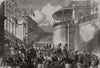 Prince of Wales declaring Halifax town hall open. Yorkshire 1863 old print