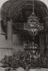 The dejeuner, in the banqueting hall, at Bilton Grange. Warwickshire 1855