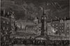 The Prince & Princess Of Wales passing through Leicester. Leicestershire 1882