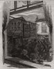 Remains of the town hall, Watford. Hertfordshire 1853 old antique print