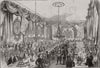 Railway contractors' dinner at the Crown & Mitre Inn, Carlisle. Cumbria 1846