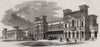 The Chester and Holyhead Railway. The general station at Chester. Cheshire 1848