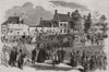 Queen Victoria's visit to Belgium. Arrival at Antwerp. Belgium 1852 old print
