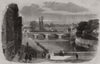 The arsenal at Metz. Moselle 1870 old antique vintage print picture