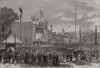 The Napoleon Centenary fetes at Paris. The Barriere du Trone. Paris 1869 print
