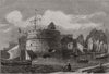 Tower of Francis I, Le Havre, in course of demolition. Seine-Maritime 1861