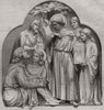 Sculpture: St. Augustine preaching Christianity to King Ethelbert 1860 print