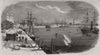 The New Dock Southampton. Hampshire 1852 old antique vintage print picture