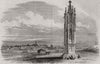 The Spinnerinn am Kreuz - Vienna in the distance. Austria 1853 old print