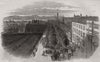 The Bastions, at Vienna. Austria 1848 old antique vintage print picture